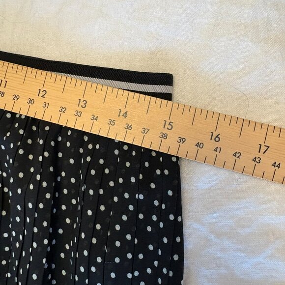 Abercrombie & Fitch Pleated Polka Dot Midi Skirt - Picture 8 of 11